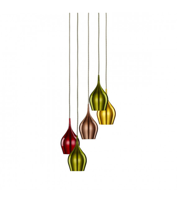 Federung 5 Lichter Vibrierendes Aluminium