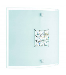 Lámpara de pared Quadrex, cristal y vidrio.