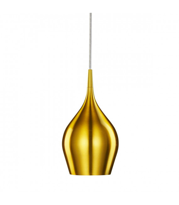 Lampada a sospensione oro 12 cm alluminio vibrante