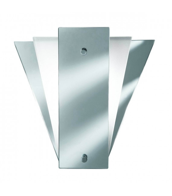 Lampada da parete, specchio e vetro satinato