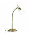 plafonnier ventilateur vintage 2 ampoules e27 max 60w brun patiné