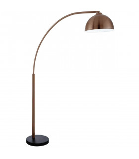 Lampada da terra Giraffe a 1 luce, in rame e marmo nero