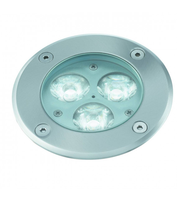 Einbaustrahler LED, rund, Edelstahl und Glas