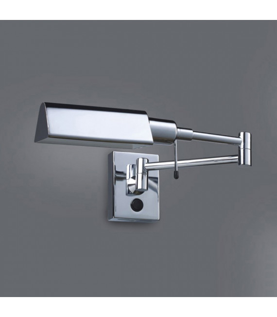 Lampada da comodino industriale e retrò Senti Chrome