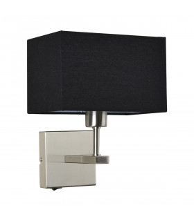 Modern bedside wall lamp Norte Nickel