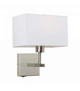 Lampada da comodino rettangolare bianca Norte