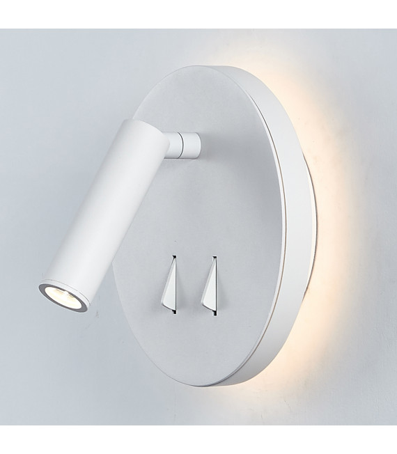 Moderne Nachttischlampe Nelly weiß