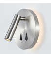 Applique de chevet moderne Nelly Nickel satiné