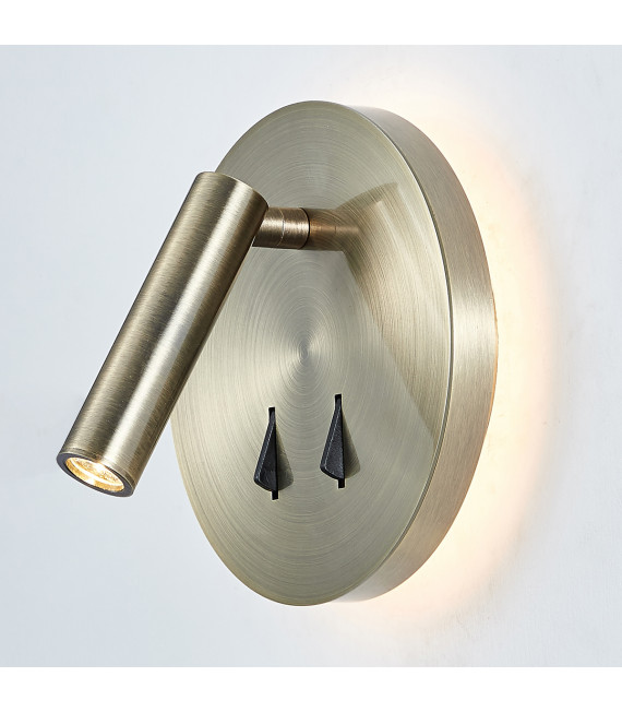Nelly Modern Bedside Wall Light Antique Bronze