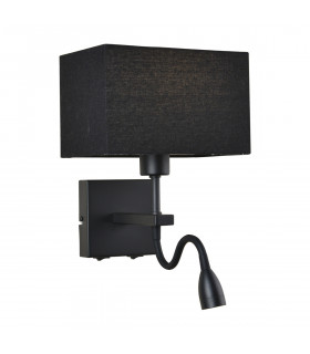 Lámpara de noche Norte Modern negro mate