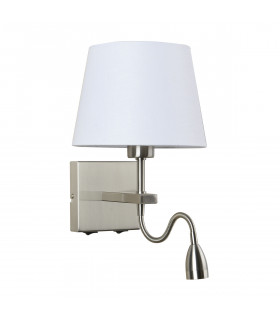 Round bedside wall light Norte white