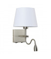 Applique ronde de chevet Norte blanche