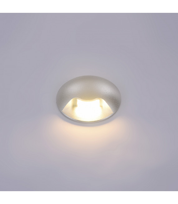 Modern garden wall lamp Basilio silver