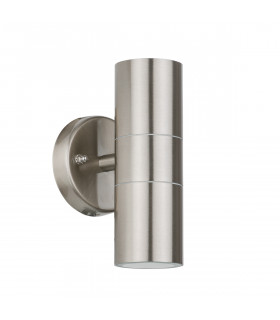 Moderne Gartenwandlampe Torus Satin