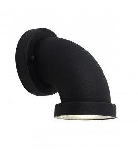 Modern garden wall lamp Valdez Black Black