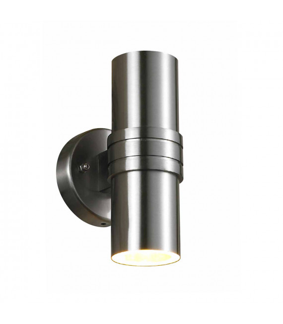 Tubular Satin modern garden wall lamp