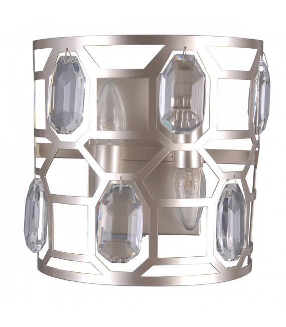 Momento Champagne crystal wall light silver