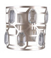 Momento Champagne crystal wall light silver