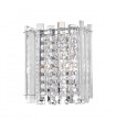 Carla Chrome Crystal Wall Light, Clear