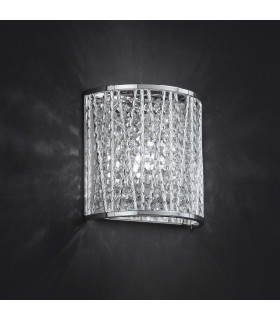 Applique murale en cristal Vanessa Chrome