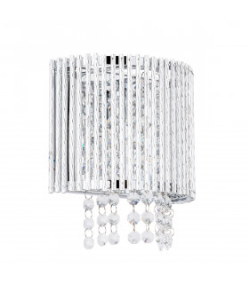 Aplique de cristal Anabella plata