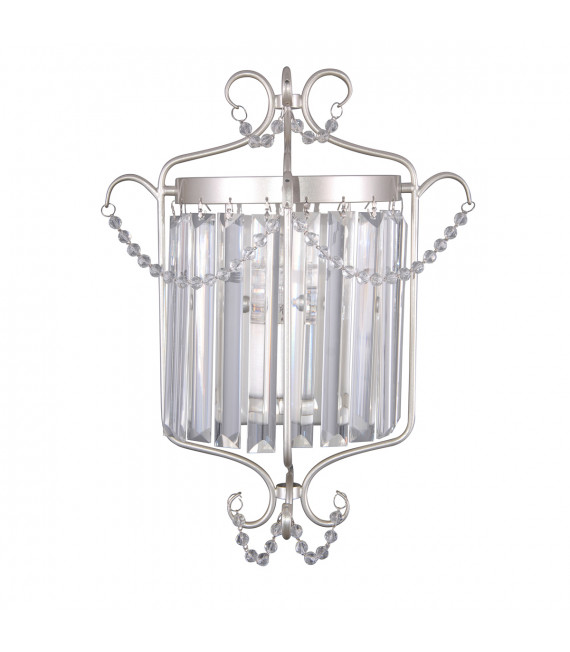 Rinaldo Champagne Crystal Wall Light Silver
