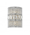 Applique murale en cristal Felicia Argent transparent