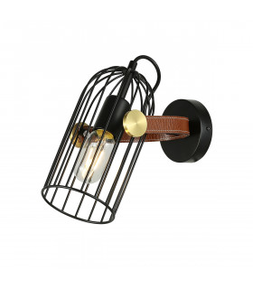 Industrial and retro wall light Antoin Black