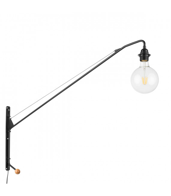 Industrie- und Retro-Wandleuchte Dexter Black