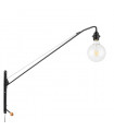 Industrial and retro wall light Dexter Black