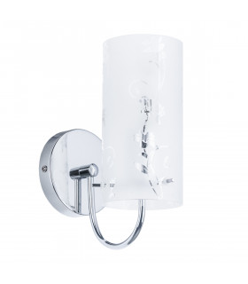 Applique murale moderne Naolin Chrome, blanc