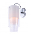 Modern wall lamp Christo Chrome, white