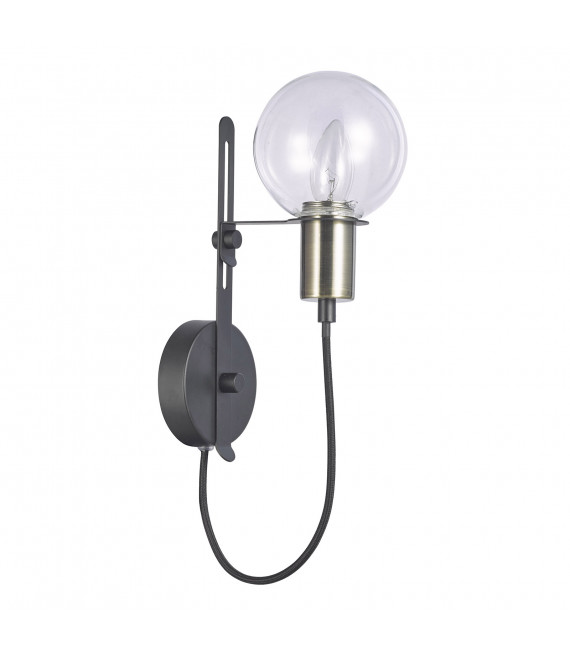 Applique murale moderne Gianni Bronze antique, noir