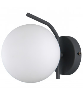 Moderne Wandleuchte Carimi Satin schwarz
