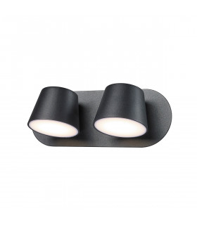 Lámpara de pared moderna Kuola Black