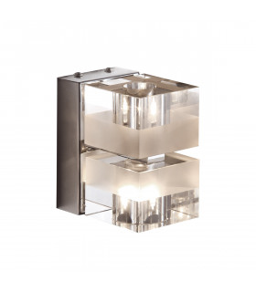 Aplique de pared moderno Cubric Chrome