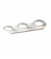 Modern wall light Kendra White sand, aluminum and acrylic
