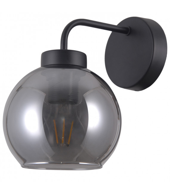 Scandinavian wall light Poggi Matt black