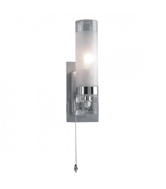 Hook Chrome Modern Bathroom Wall Sconce