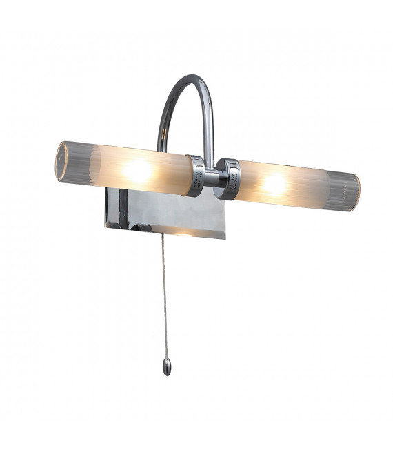 Aplique de baño moderno cromado Santos