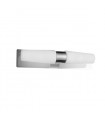 Applique murale pour salle de bains moderne Talo Chrome 2 ampoules