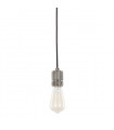Douille suspendue moderne Casa Noir en alu