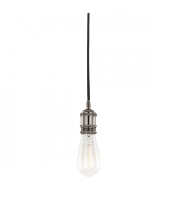 Modern pendant lamp socket Classo Black in aluminum