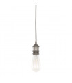 Modern pendant lamp socket Classo Black in aluminum