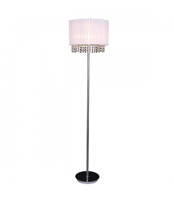 Lámpara de pie de cristal Astra WH blanco