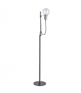 Lampadaire moderne Gianni Bronze antique, noir