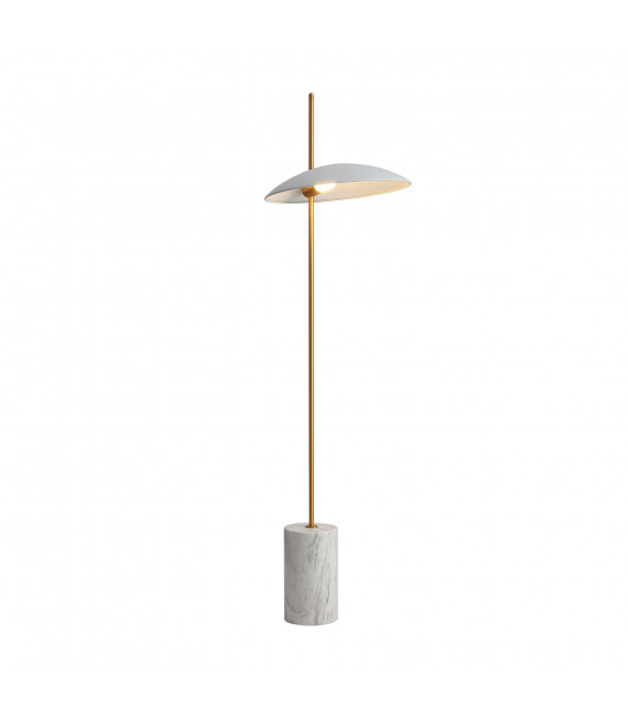 Modern floor lamp Vilai White, gold, marble