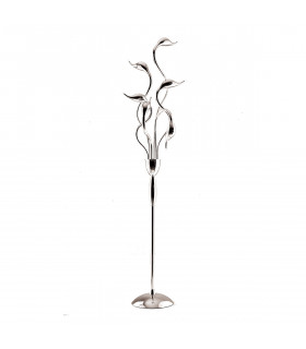 Lampada da terra moderna Swan Chrome