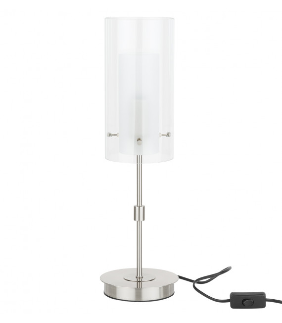 Moderne Schreibtischlampe getrübt Chrom