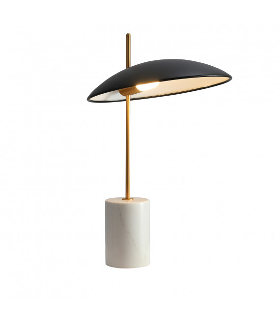 Modern desk lamp Vilai Noir, gold, marble